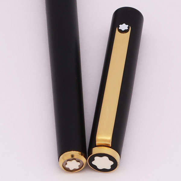 Montblanc Noblesse Slimline Fountain Pen - Matte Black, GT, Fine